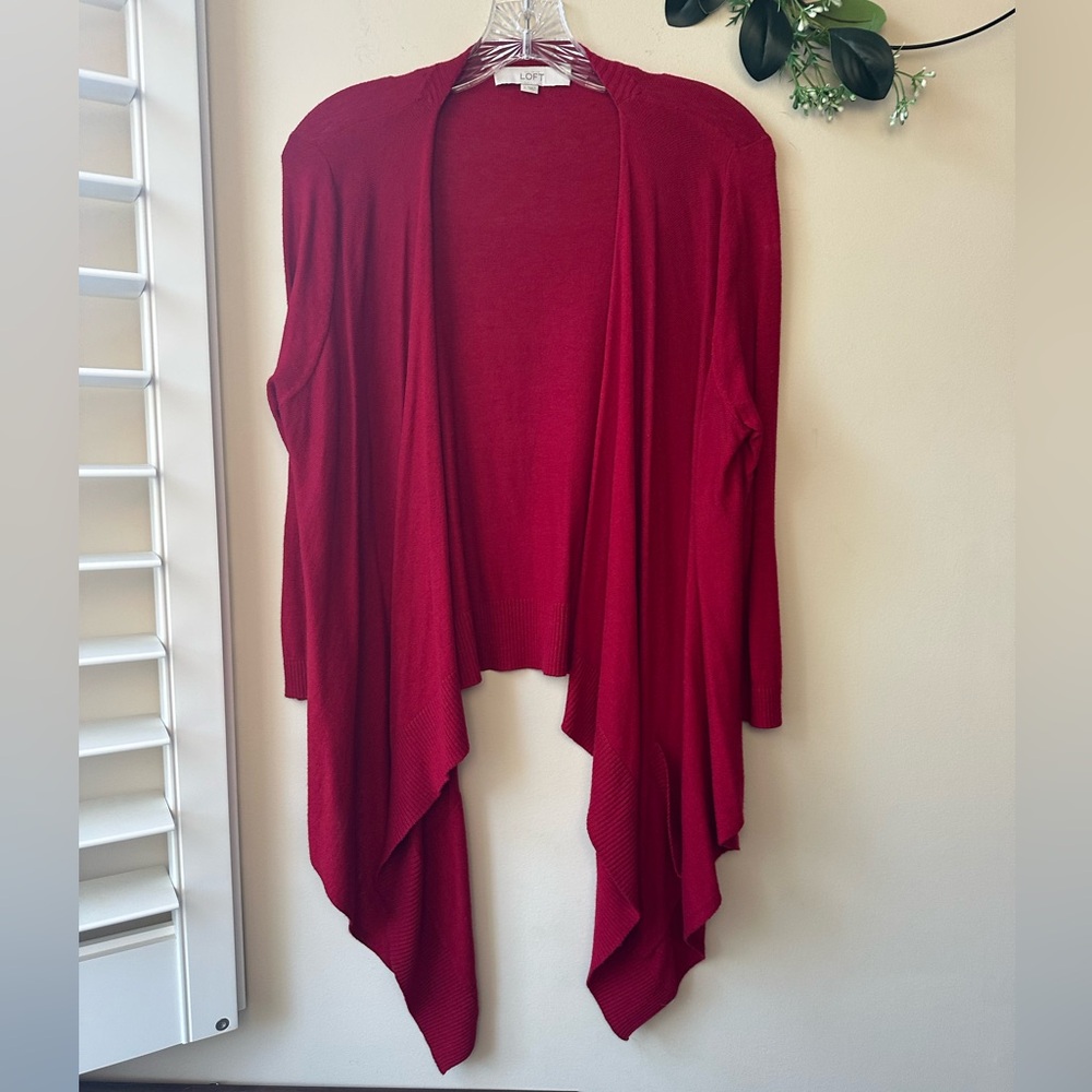 LOFT Rich Red Women's Cardigan